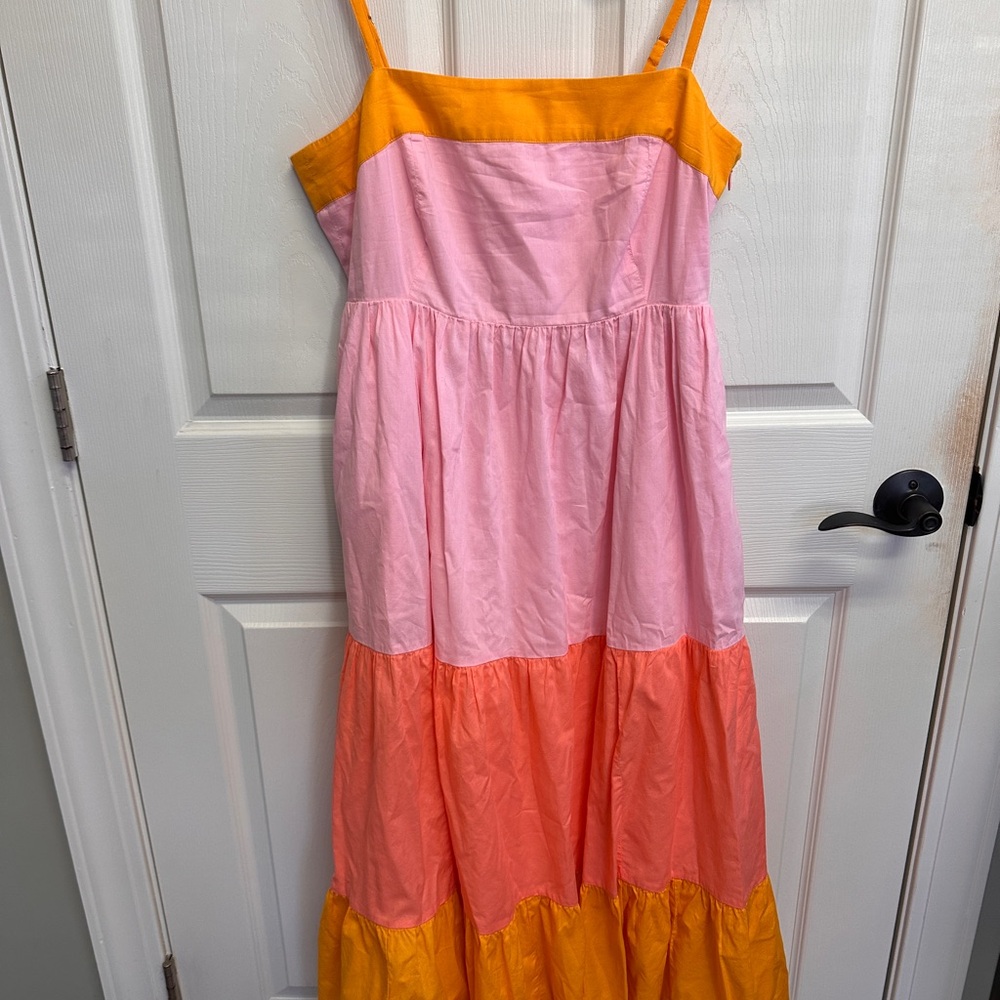 J. Crew Pink, Orange, and Yellow Kids Dress